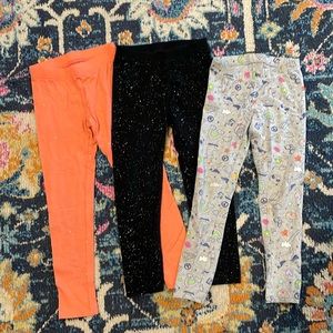 Three pairs of leggings